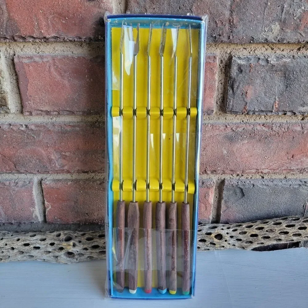 Vintage Fondue Forks Set